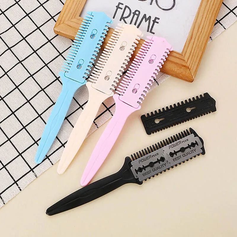 1PC Hair Razor Random Hairdressing Tool Barber Scissor Hair Cut Styling Razor Magic Comb