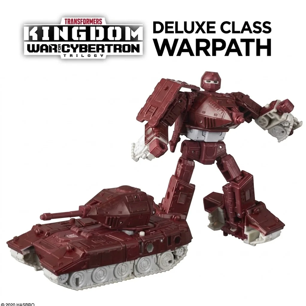 【In Stock】 Hasbro Transformers WFC Kingdom Deluxe Warpath Tank Action Figure With Box