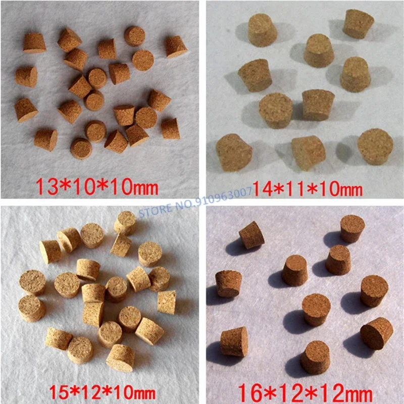 50Pcs/lot Top DIA 13mm To 39mm Wood Cork Lab Test Tube Plug Essential Oil Pudding Small Glass Bottle Stopper