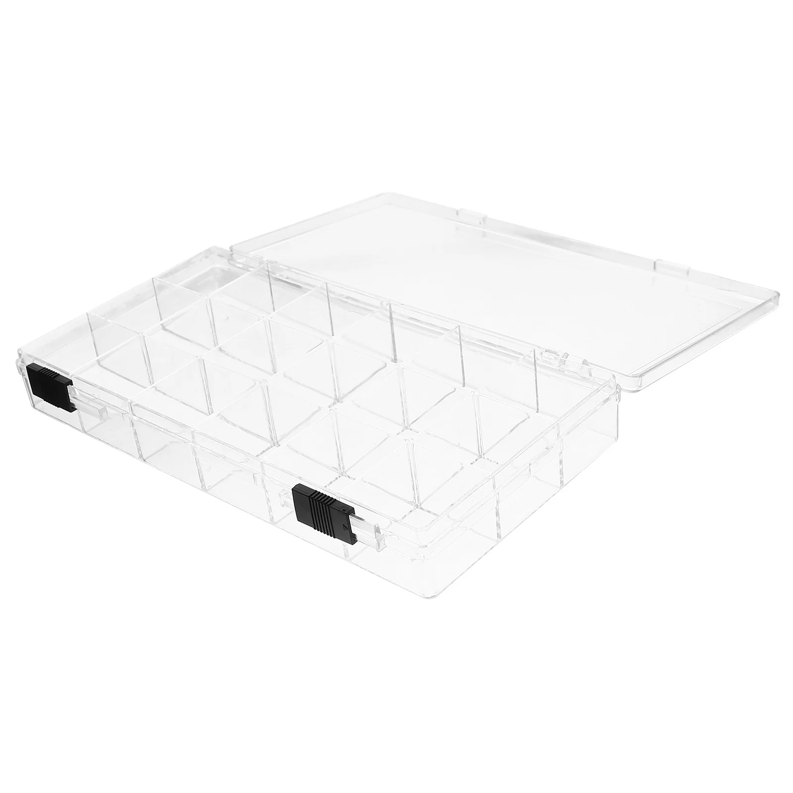 

1pcs Storage Box Transparent Plastic Organizer For Small Items Jewelry Beads Earrings Rings Rhinestones Nail Art Accessories