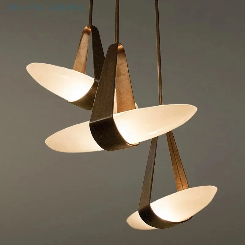 

Nordic Designer Leather LED Chandelier Kitchen Coffee Tables Dining Room Bedroom Bedside Bar Art Pendant Lights Home Decor Lamps