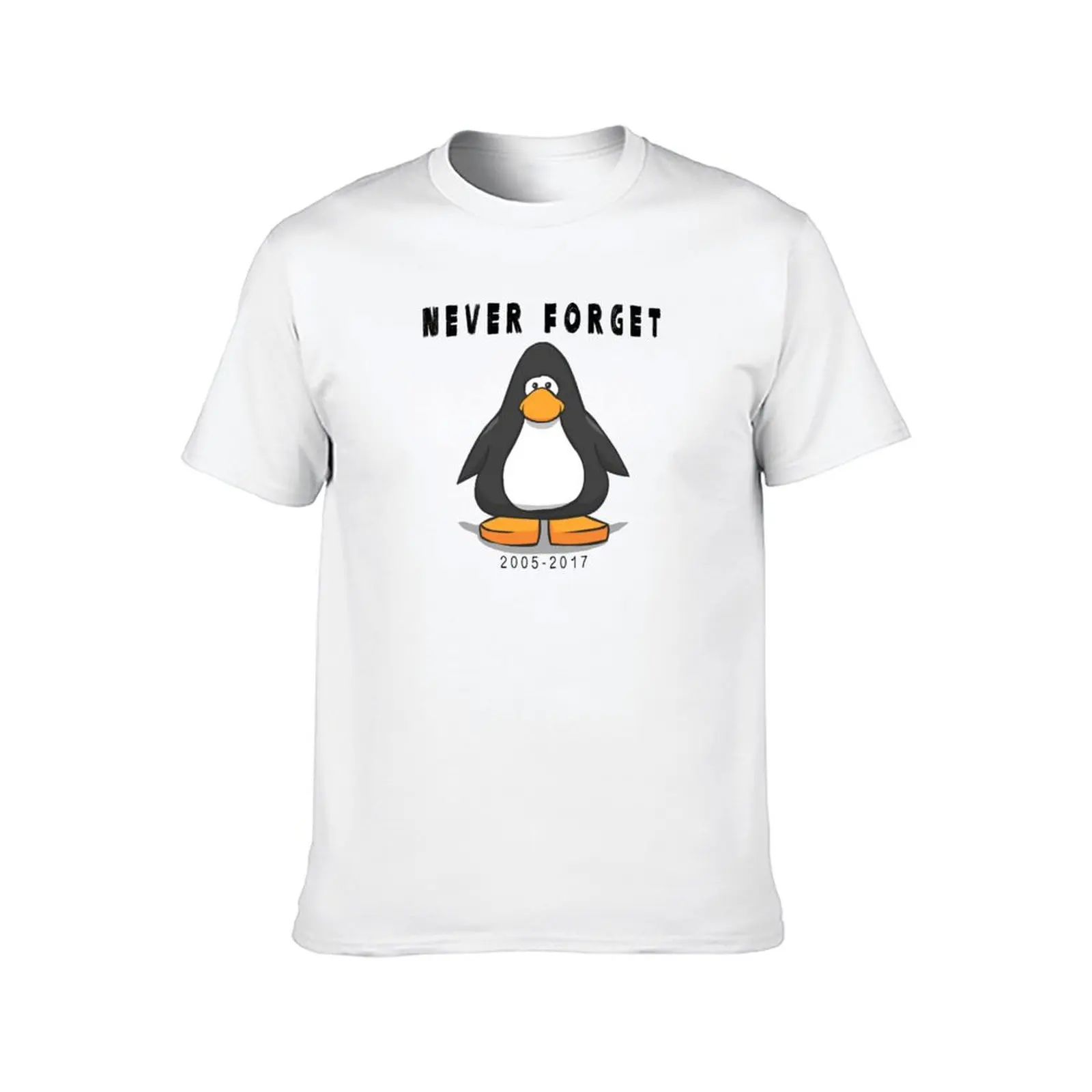 Club Penguin Never forget T-Shirt new gifts and t-shirts luxury t-shirt affliction shirts plain cotton t shirt men