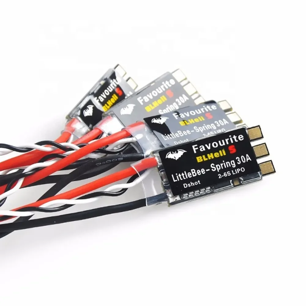 FVT LITTLEBEE BLHeli_S ESC SPRING 20A 2-4s / 30A 2-6s Supports mulitshot DSHOT Oneshot42 OneShot125 for RC FPV Racing Drone