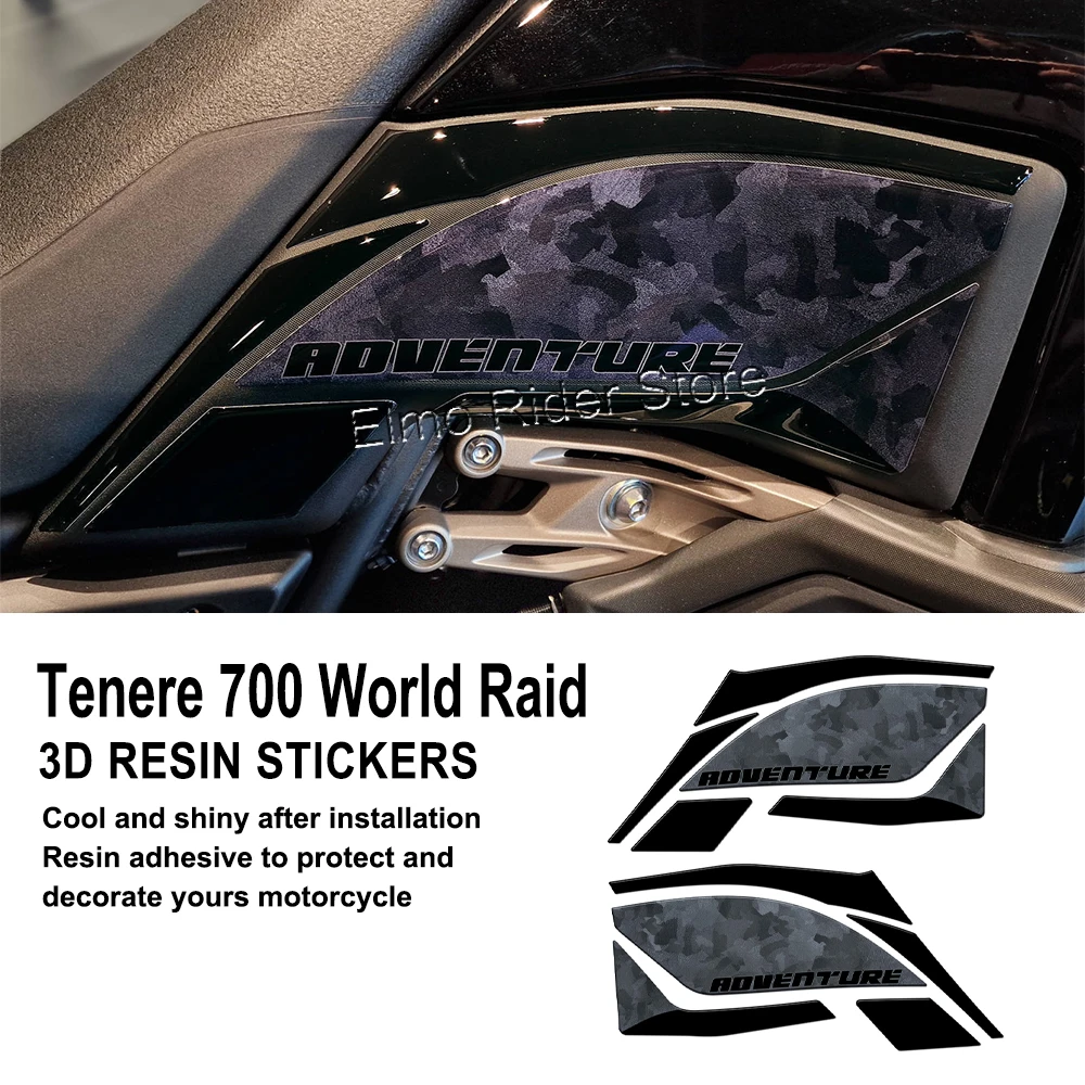 

Motorcycle 3D Resin Fuel Tank Pad Protective Stickers For Yamaha Tenere 700 World Raid 2023