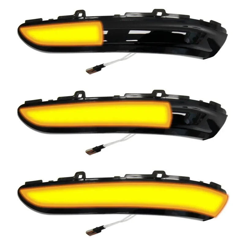 Dynamic LEDด้านข้างกระจกไฟกระพริบไฟเลี้ยวสัญญาณ 2PCSสําหรับPeugeot 2008 208 2013-2020 สําหรับCitroen C3 C4 แคคตัส 2016-