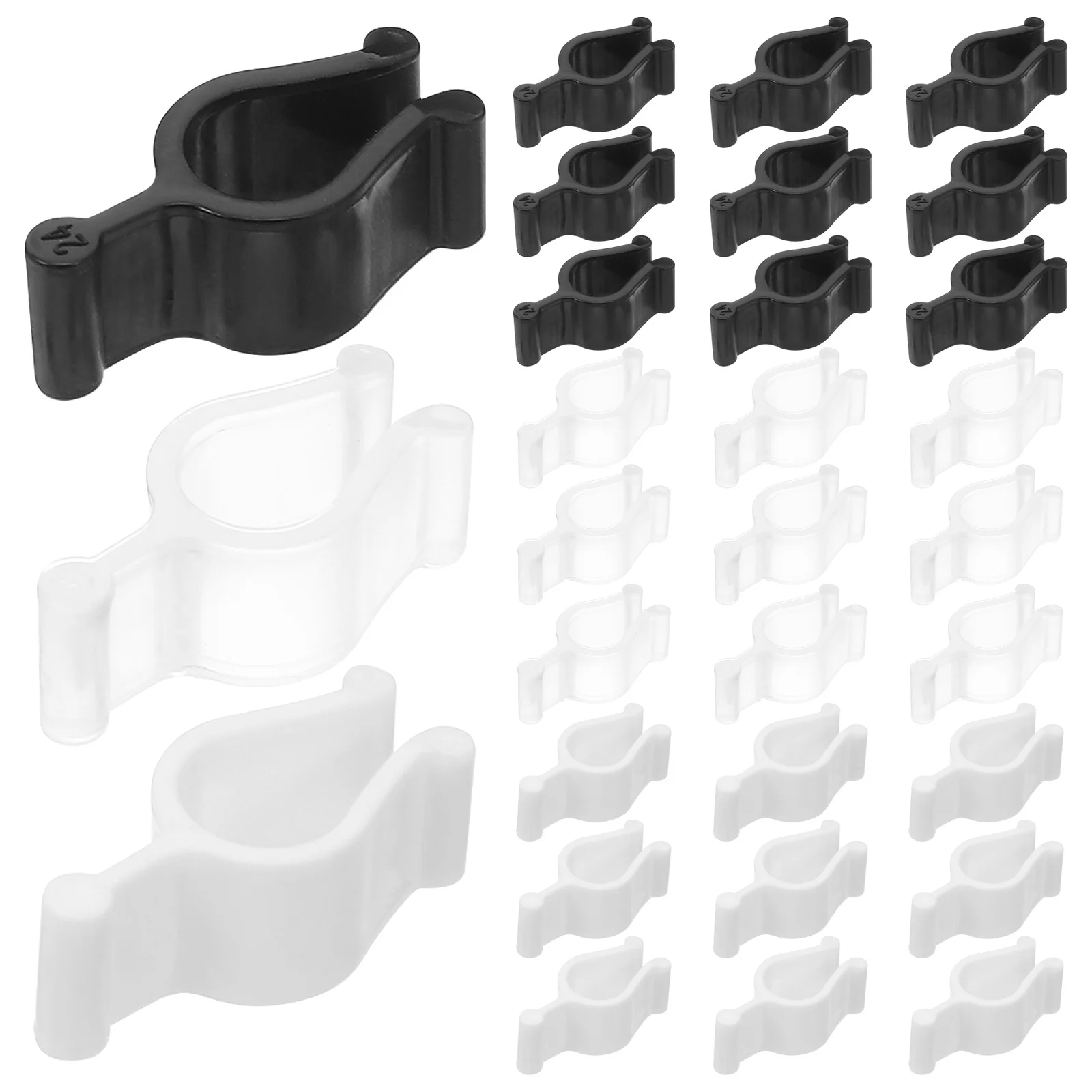 

90pcs Pump Lock Clip 20/24Mm Plastic Leakproof Dispenser Lock For Shampoo Lotion Makeup Remover Travel Bottle Flip Top