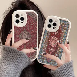 Persian Carpet Phone Case Hard Leather For iPhone 14 13 12 Mini 11 14 Pro Max Xs X Xr 7 8 Plus Fundas