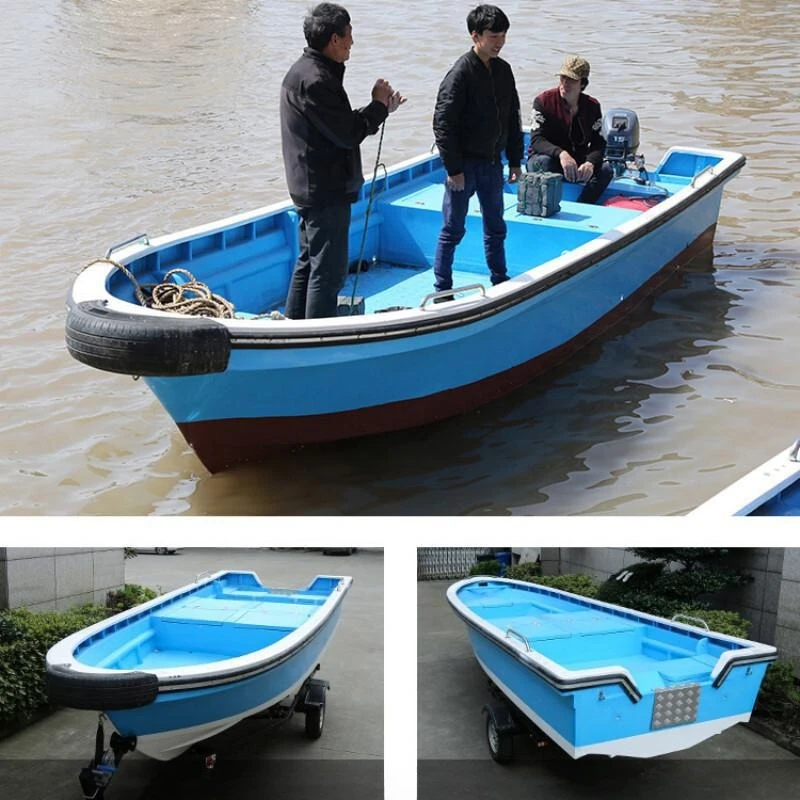 

FRP 4.3 meters sea fishing speedboat flood control patrol assault boat 5.3m Luya river fishing