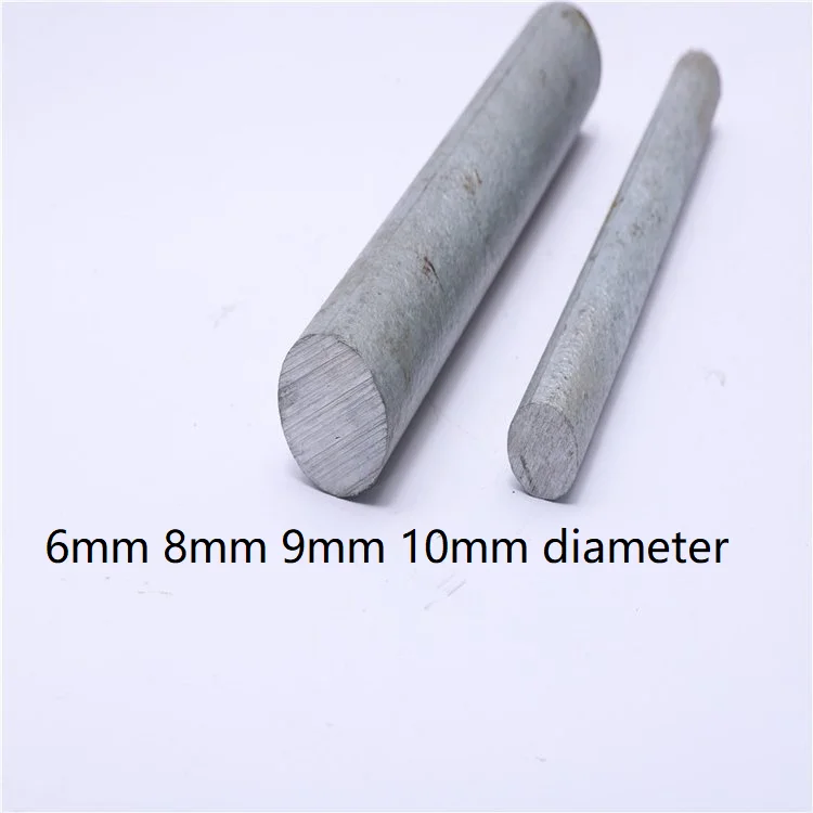 6mm 8mm 9mm 10mm diameter 99.99% zn Marine corrosion sacrificial anode zinc bar galvanic expendable anode Extrude Pure zinc rod