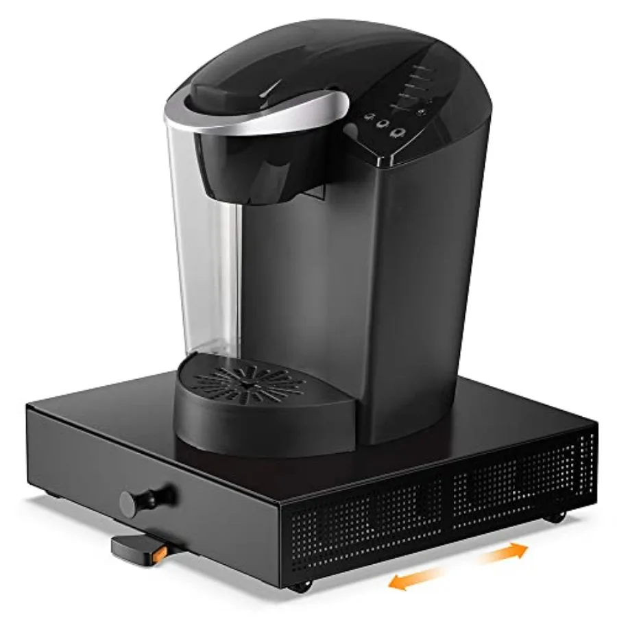 

K Cup Organization Storage Drawer Maker K Cup Holder Sliding Tray Pull out Coffee Pod Organizer Rolling Stand Countertop Maker