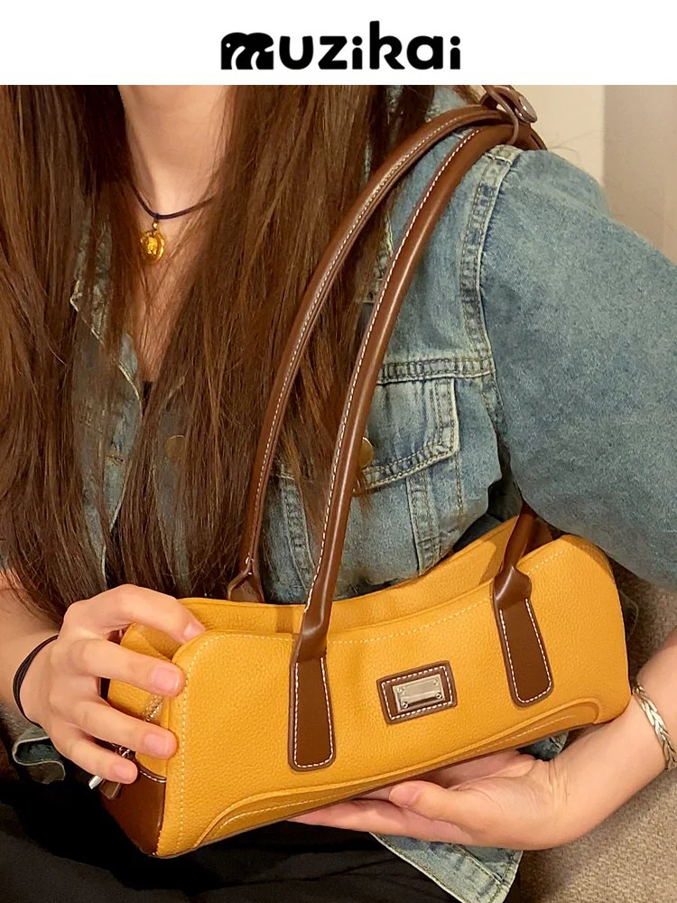 MuziKai Luxury Texture Small Work Bag Trendy Underarm Bag Versatile Multi-Functional Women's Handbag for Business And Leisure