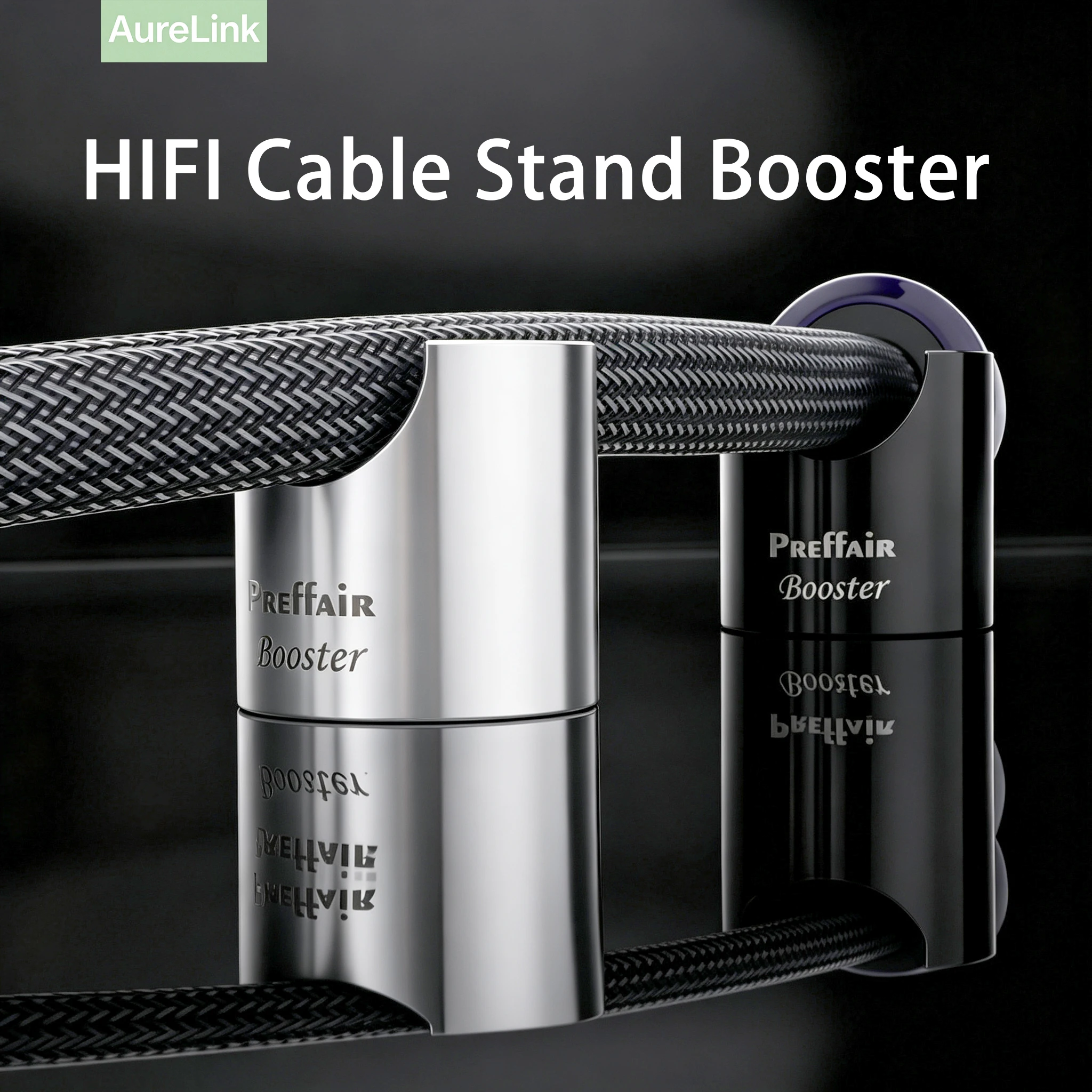 Cable Lifter Stand Booster Holder Aluminum Alloy Anti-shock Tray Support Frame Trailing Pad Absorber for Speaker Power Wire