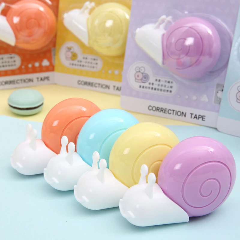 Creative Cartoon Cute Animal Snails Correction Tape Cute Little Animal Shapes Stationery Office School Supplies