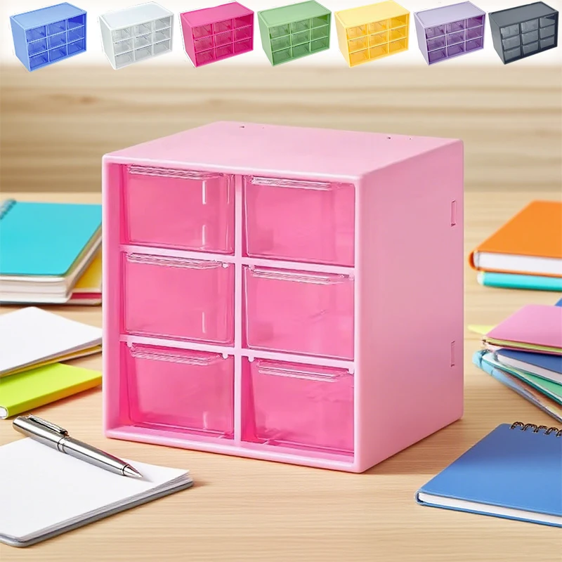 

1PC Dustproof Multi-Grid Desktop Drawer Organizer Stackable Portable Cosmetic Box for Dorm Room Drawer Storage Organization 리빙박스