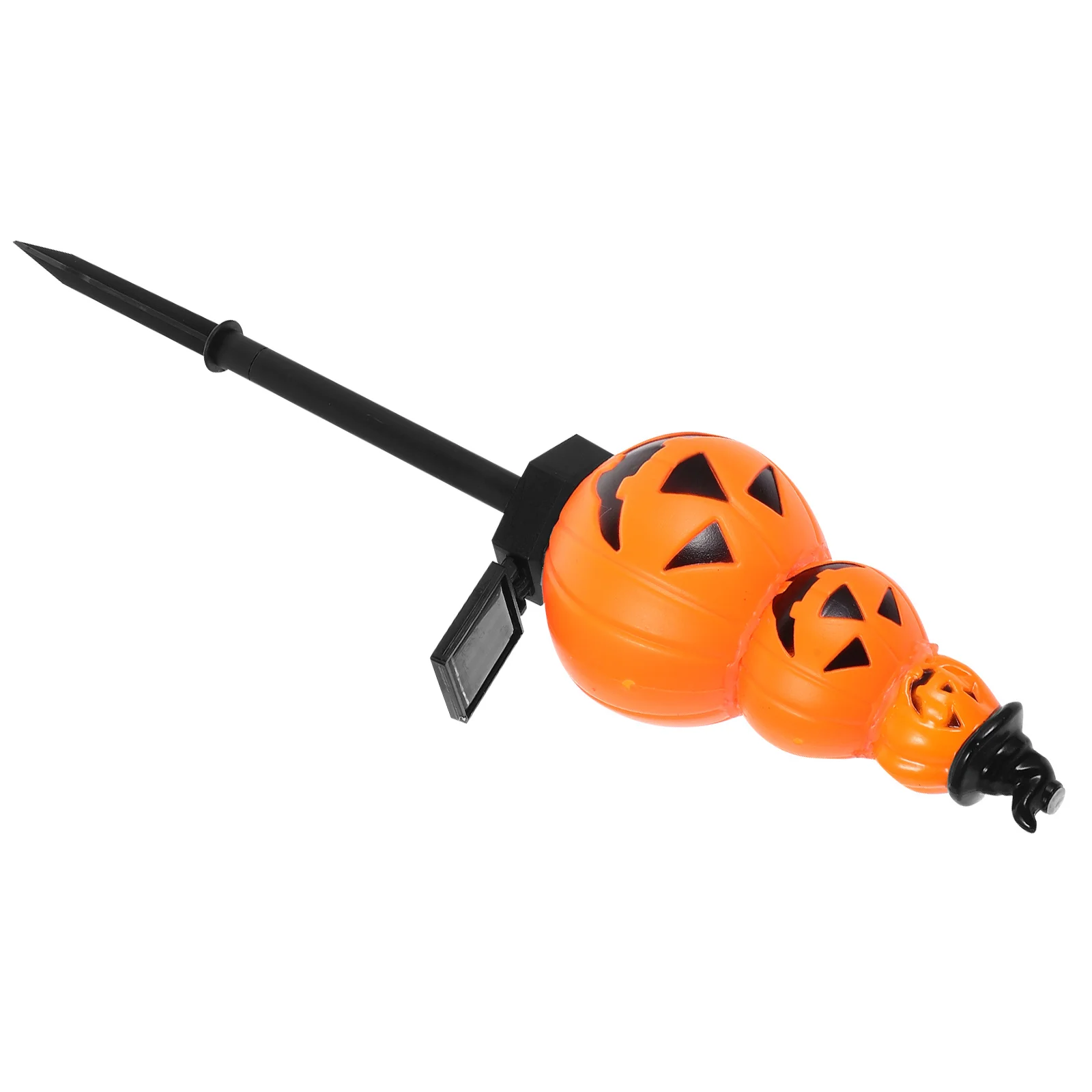 هالوين الديكور في الهواء الطلق ضوء اليقطين الشمسية حصة مصباح دائم البلاستيك مهرجان المناظر الطبيعية الشمسية هالوين اليقطين الخفيفة #4