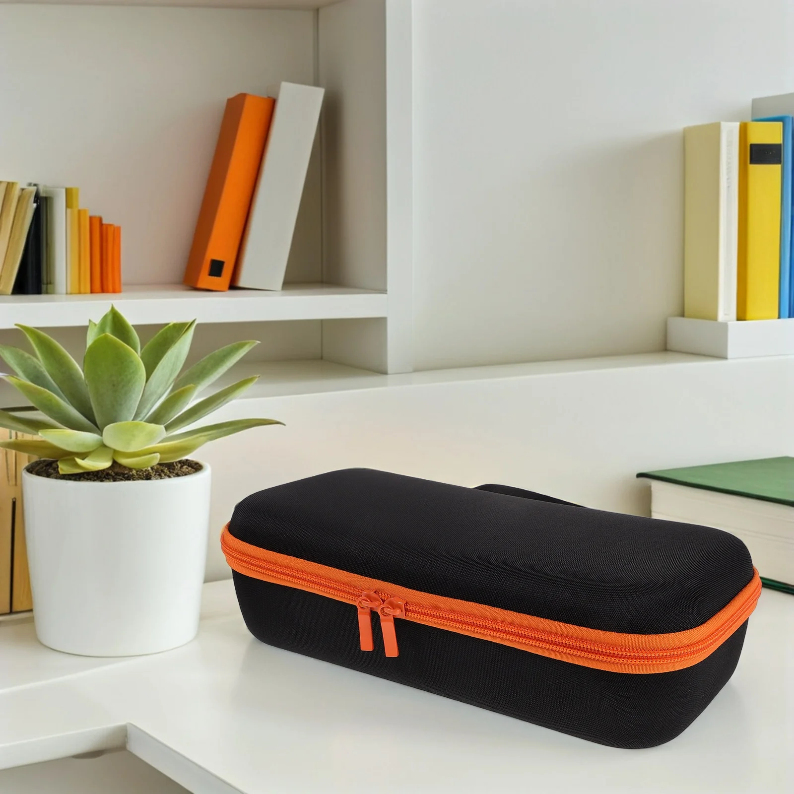 

Eva Material Wireless Microphone Case Shockproof Protection Zipper Closure Travel Teaching Stage Performances Microphone Case