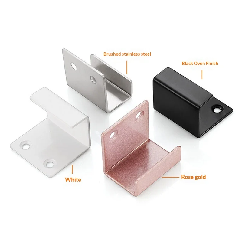 Stainless Ceramic Tile Pendant U-Shaped Wall Display Bracket Hanging Code Fixing Parts Tile Display Board For Kitchen Bathroom