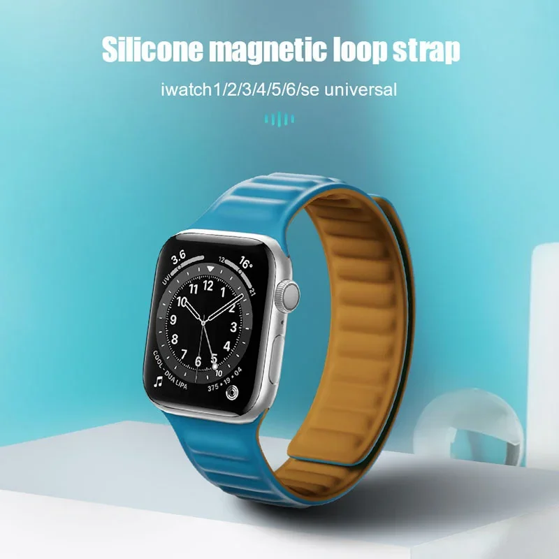 Cinturino ad anello magnetico per cinturino Apple Watch 49mm 44mm 40mm 45mm 41mm 38mm 42mm Bracciale in silicone IWatch 8 ultra 5 Se 6 7 correa