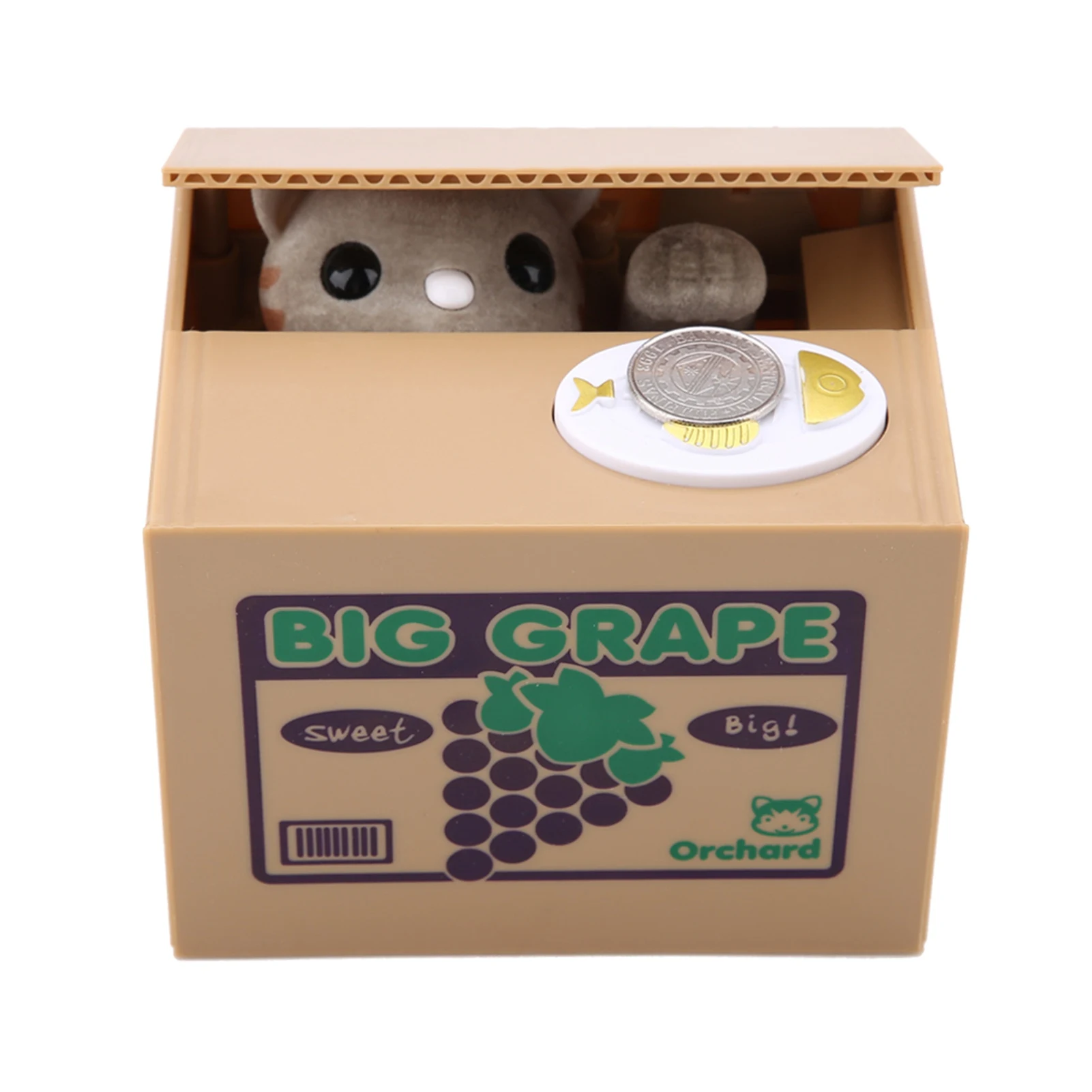 جميل القط التلقائي سرقة عملة القط سنتات صندوق توفير المال للأطفال 12*10.5*9.6 سنتيمتر