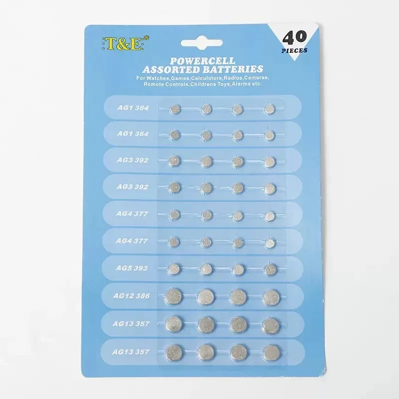 Pilas de botón de 1,5 V y 3V AG1 AG3 AG4 AG10 AG12 AG13 CR2016 CR2025 CR2032 pila de moneda de litio reloj juguetes batería de Control remoto