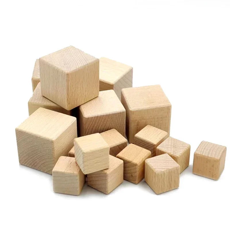 

24pcs 3.5cm Wood Blocks for Crafting, Unfinished Wooden Cubes Blocks for DIY Crafts Making, Home Decor, Puzzle Making