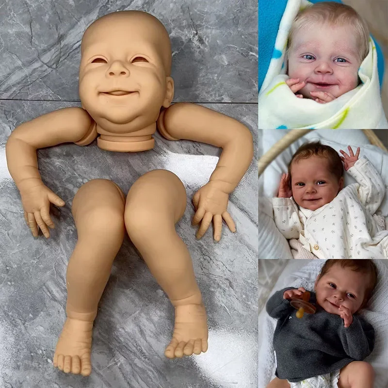 18Inch Reborn Kit Sebastian Limited Edition Lifelike Soft Touch Frech Color Doll Parts with Cloth Body Bebe Reborn Doll Kits