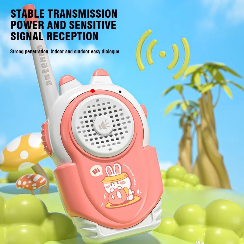 Walkie Talkie Children 2 Pieces Wireless Mobile Phone Cellphone Outdoor Toys Toys for Boys Girls Christmas Gifts