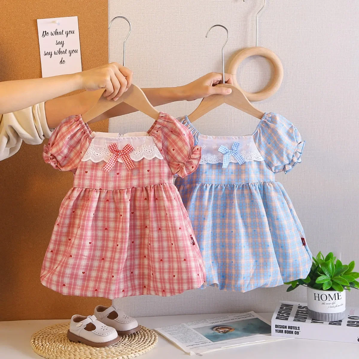 

Girls' Bubble Sleeve Dress Summer 2026 New Style Children's Baby Flower Bud Sweet Princess Dress