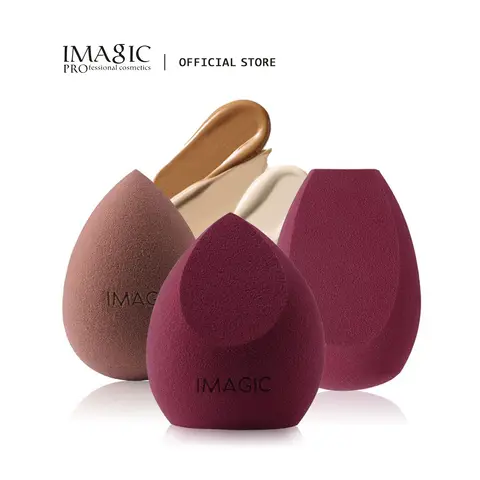 IMAGIC 3Pcs 메이크업 퍼프 습식 및 건식 전문 메이크업 스폰 파운데이션 크림 컨실러 다목적 메이크업 도구