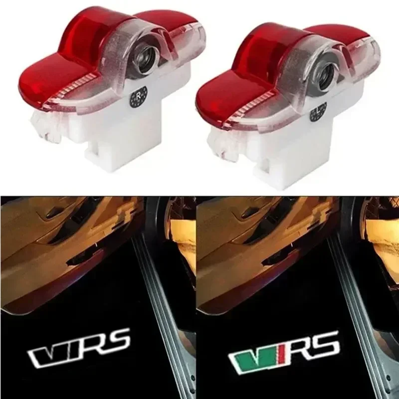 

2Pcs Car Door Welcome Light Logo for Skoda VRS Logo Octavia A5 MKII 2006 2007 2008-2013 Ghost Shadow Projector Lamp Accessories