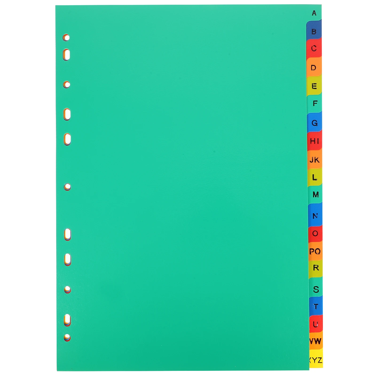 21 Pcs Note Pads A4 Separated Loose Leaf Punched Binder Dividers Loose-leaf Page Markers File Office Folder Tabbed File Book