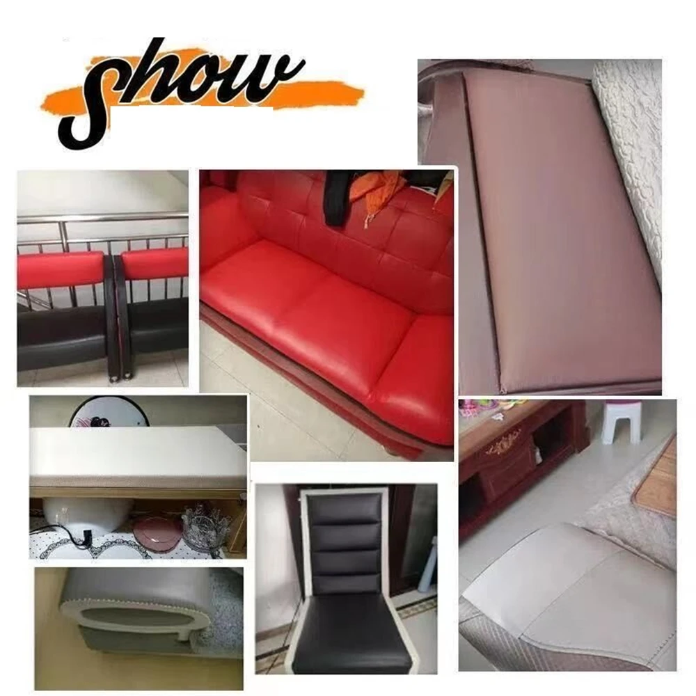 Self Adhesive Leather for Sofa Repair Patch Furniture Table Chair Sticker Seat Bag Shoe Bed Fix Mend PU Artificial Leather Skin