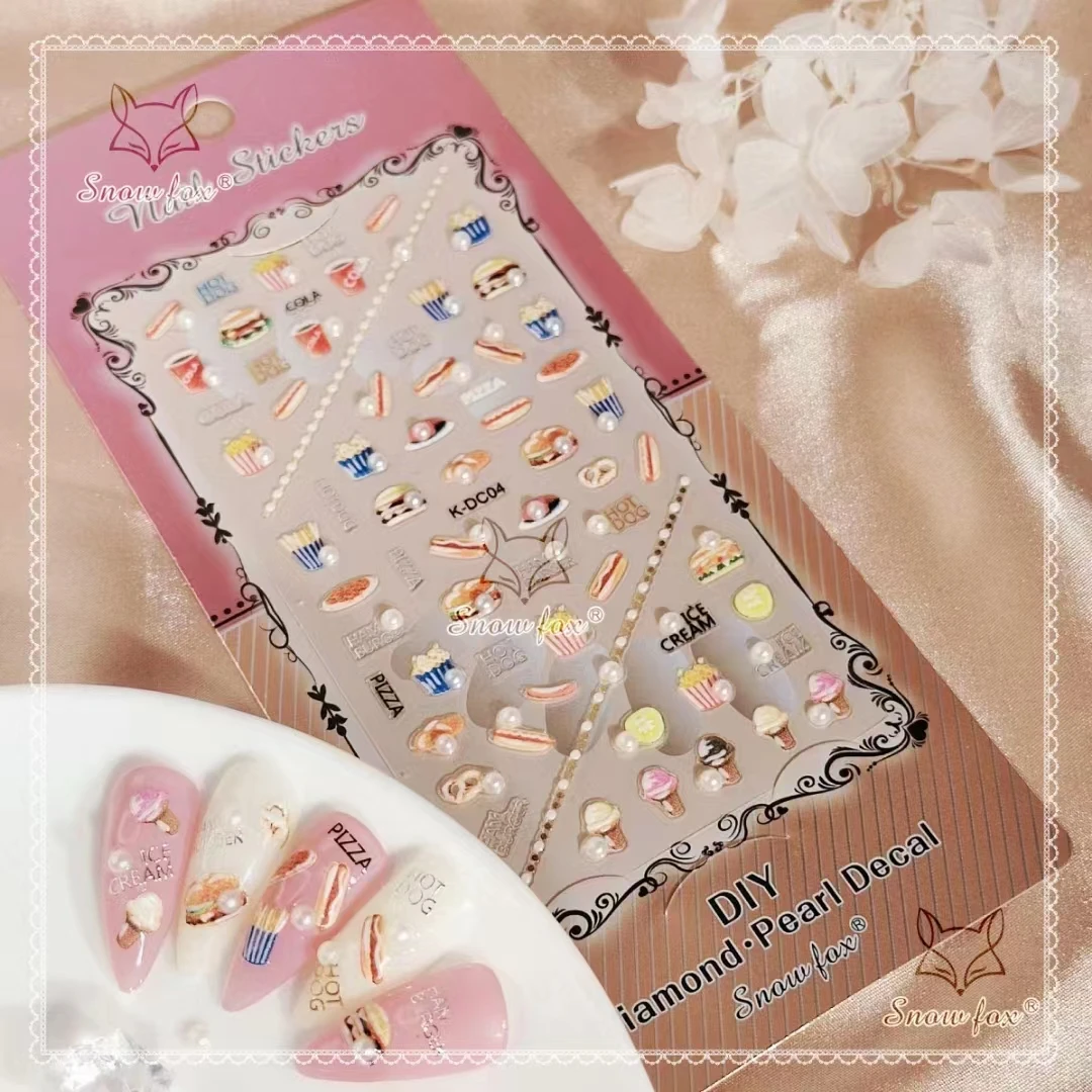 

New Nail Stickers Simple Fashion Nail Art Stickers Series Nail Art Meteor Garden Fruit Rhinestones Nail Art Decorative Stickers