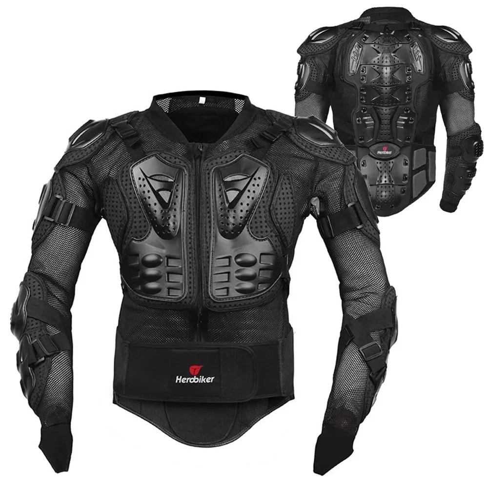 

HEROBIKER Motorcycle Jacket Men Full Body Motorcycle Armor Motocross Racing Moto Jacket Riding Motorbike Protection Size S-5XL