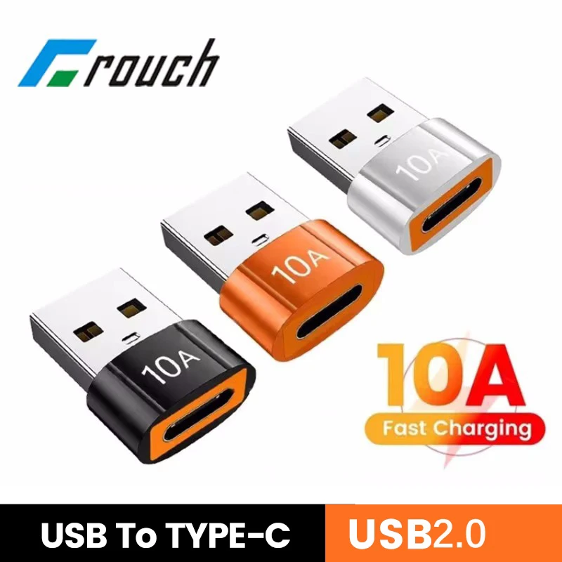 10A USB Type C OTG Adapter Type C Female to USB Male Converter For Huawei Xiaomi Samsung Fast Charging OTG Connector