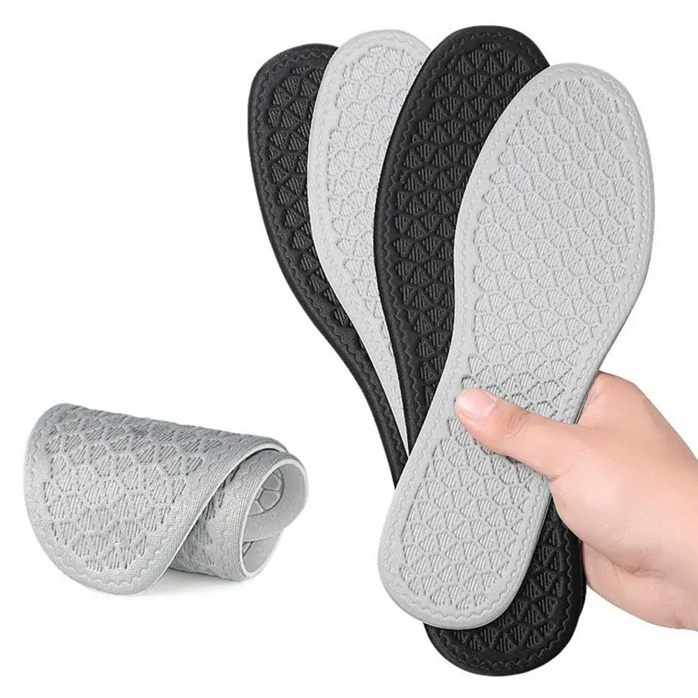 1 Pair Shoes Insoles Full Pad Breathable Sweat Absorbing Honeycomb Sports Insoles Shoe Pad Inserts Cushion Accessories