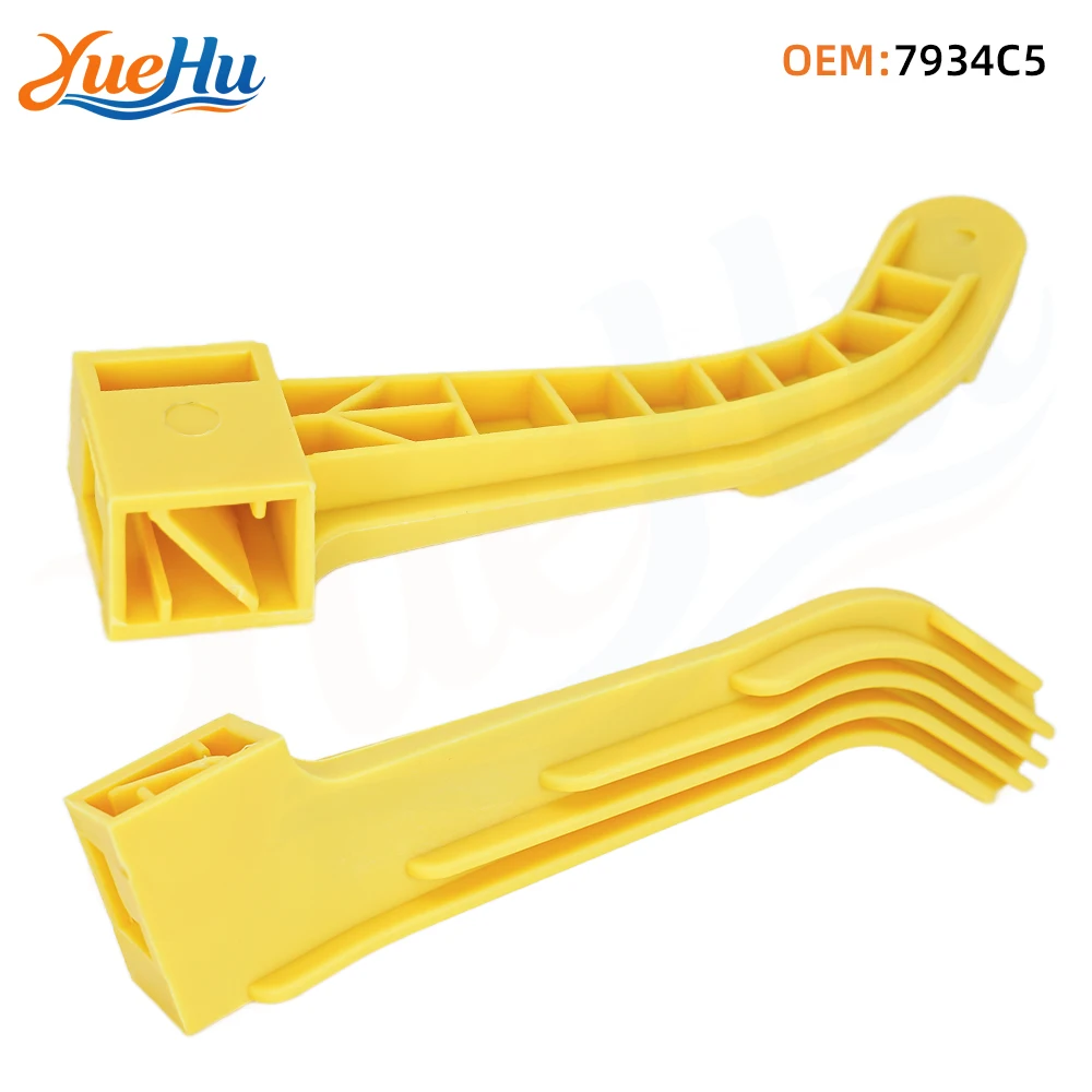 YUEHU 2PCS ROBUST Yellow Hood Lock Handle for Citroen Berlingo Peugeot Partner 7934.E7 7934.C5 7934E7 7934C5 2008 Onwards