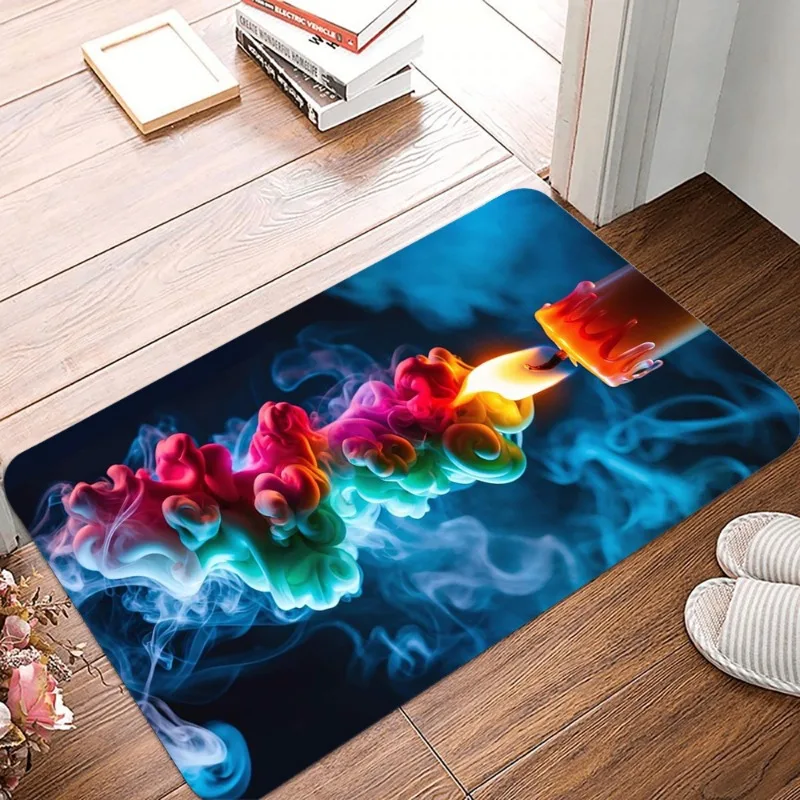 Dreamy Smoke printing Non-Slip Small Rug Waterproof Easy To Clean Floor Mat for Indoor Outdoor Use Durable Home Decor fashion