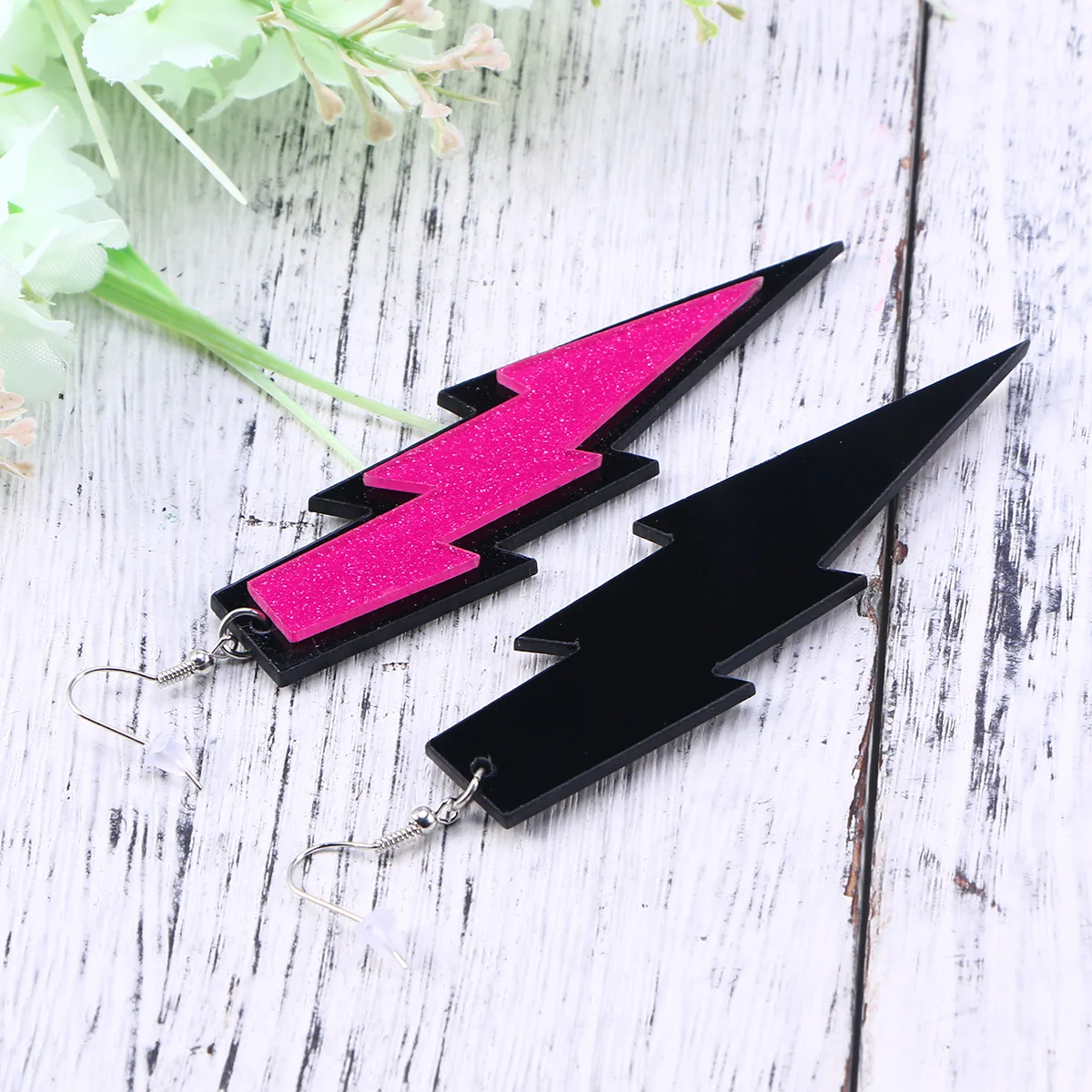 Ensemble d'accessoires de Costume des années 80, bandeau en dentelle, boucles d'oreilles néon, gants en résille sans doigts, collier pour Halloween gothique rétro rose