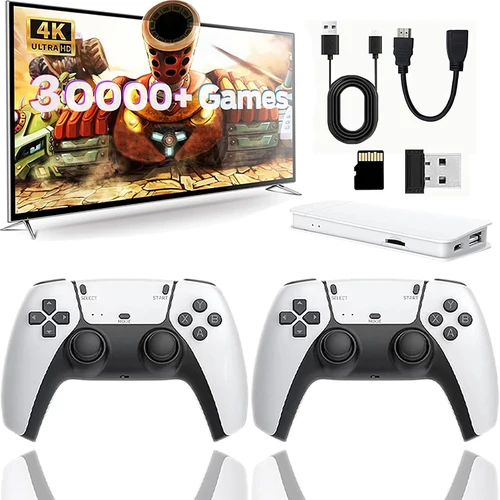 30000 videojuego M15 4k pro game stick 64g consola 2,4g doble controlador inalámbrico 4k juego retro TV stick juegos clásicos retro