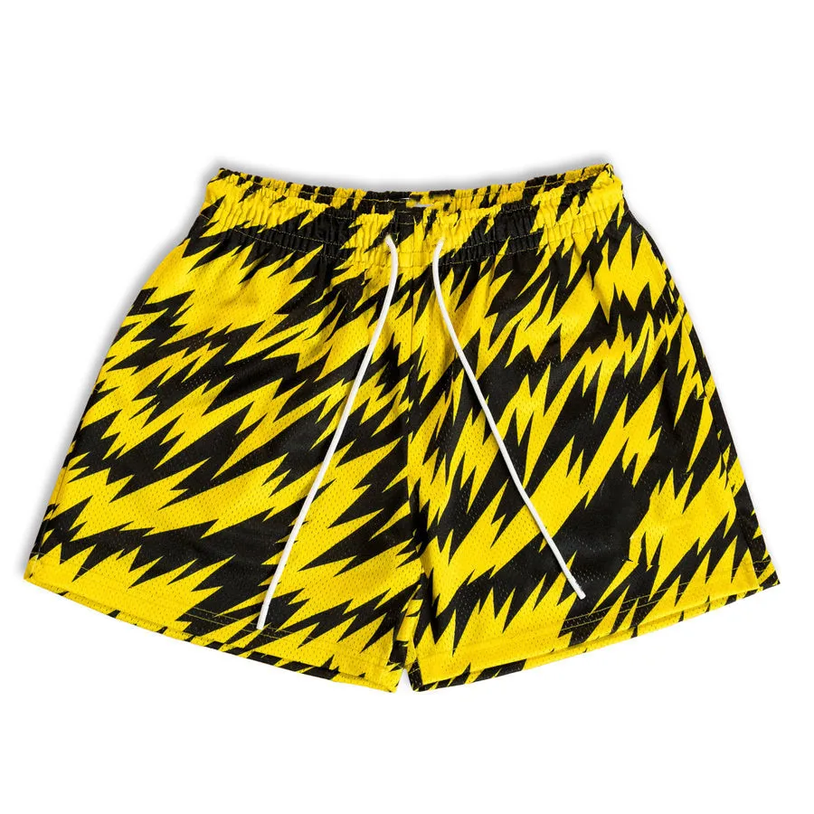 

Men's Summer American Trendy Shorts Fitness Mesh Breathable Basketball Beach Loose Sports Leisure Mens Shorts Streetwear