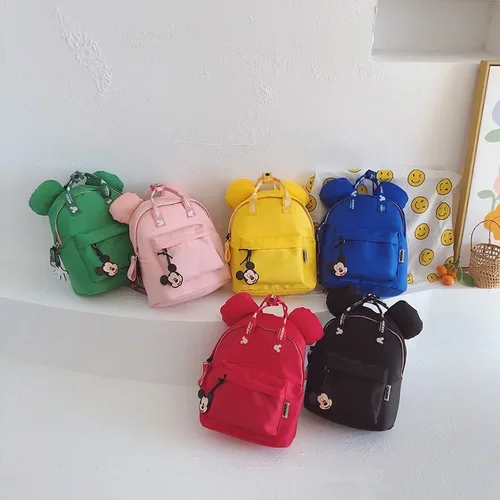 Imagen 2 del producto Mochilas para niños de Disney, mochila de dibujos animados de Mickey Mouse, mochilas resistentes al desgaste impermeables de estilo a la moda para guardería