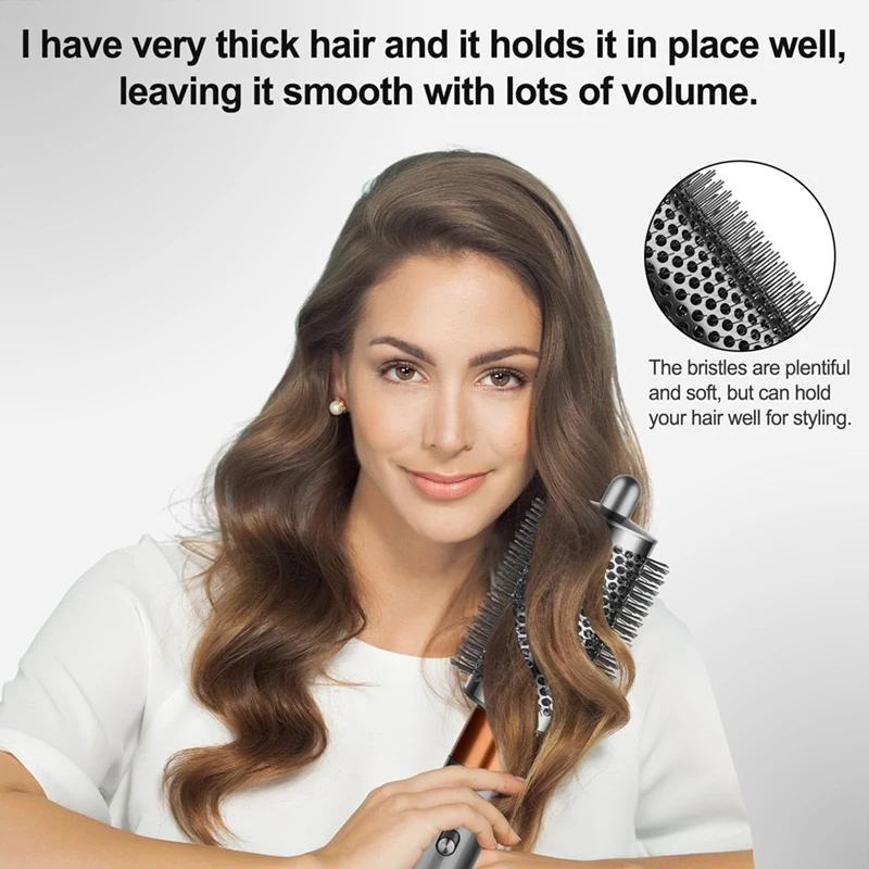 For Dyson Airwrap Large & Small Round Volumizing Brush Attachment - Enhance Volume & Style Effortlessly