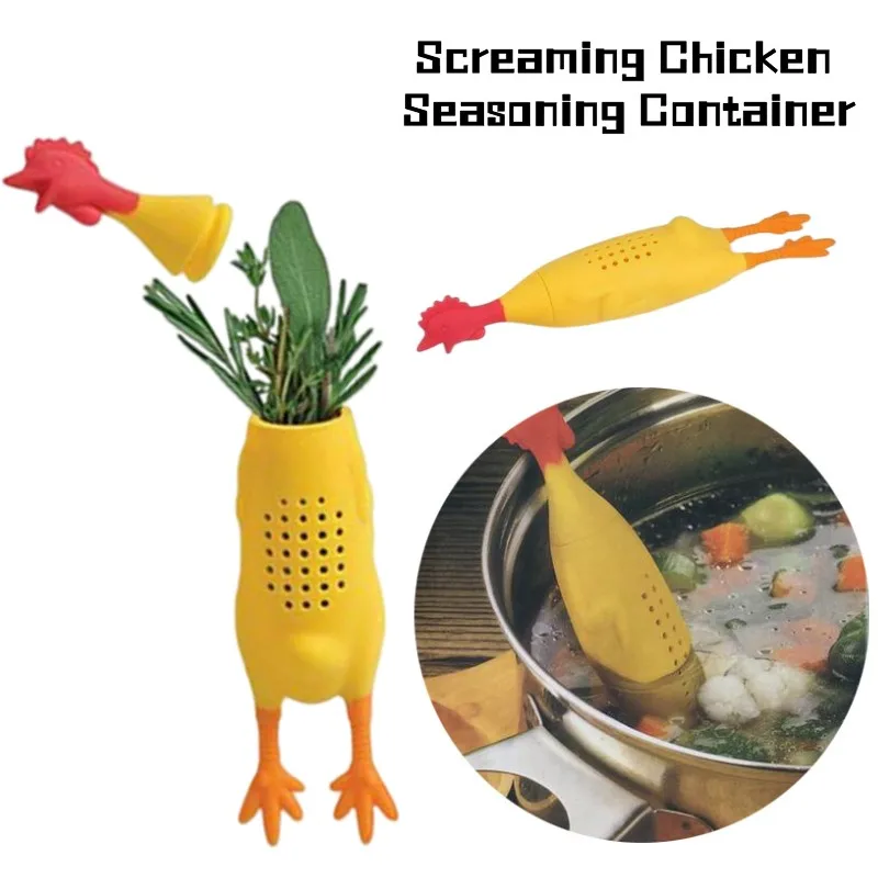 Creative Silicone Eco Friendly Chicken Seasoning Stew Soup Soup Seasoning Package Filter Soup Container Kitchen Small Tools New