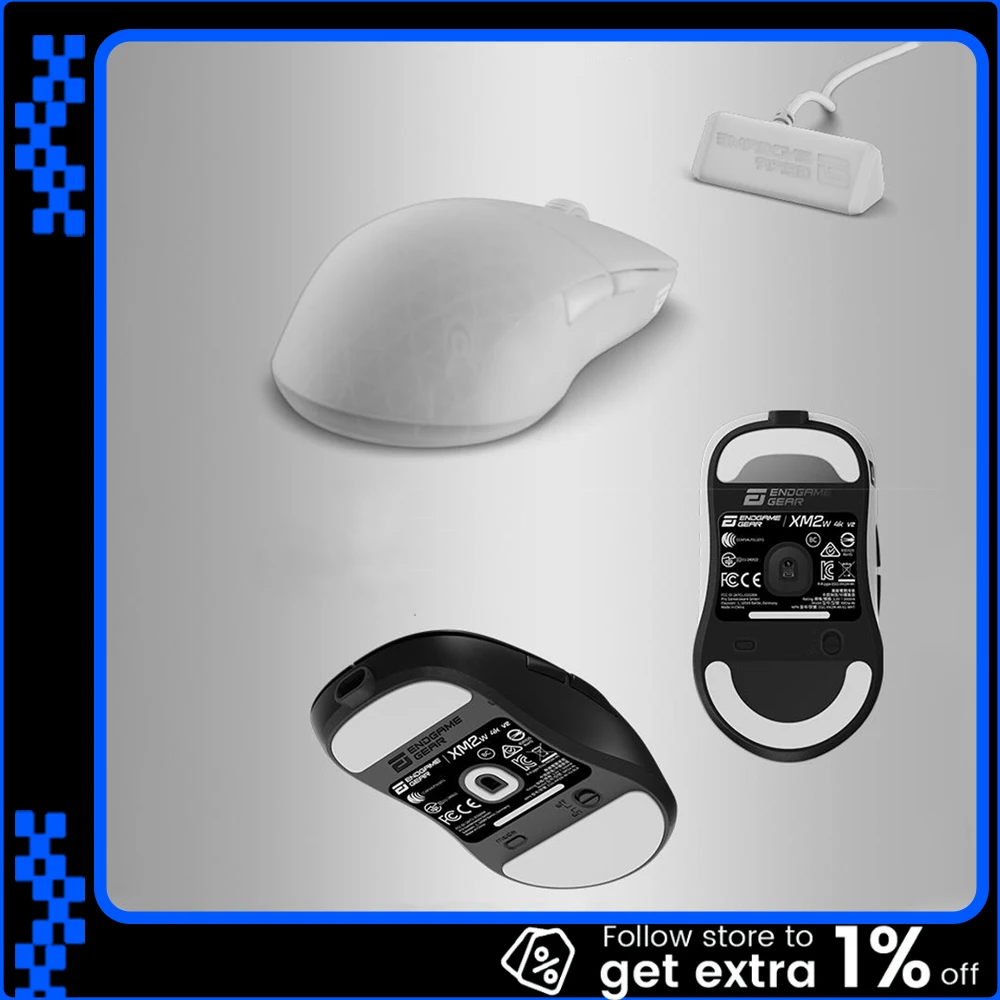 

Endgame Gear XM2w 4K V2 Mouse Dual Mode Wireless Mouse Paw3950 4000Hz Polling Rate Lightweight Gaming Mice PC Accessories