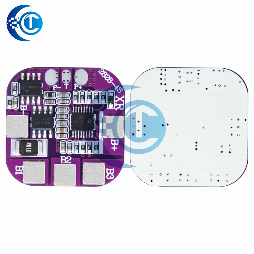 لوحة حماية لبطارية الليثيوم حماية لدرجة الحرارة وفصل الفصل ، عبوات منفذ BMS نفسها ، V ، 4S ، 5A ، 7.5