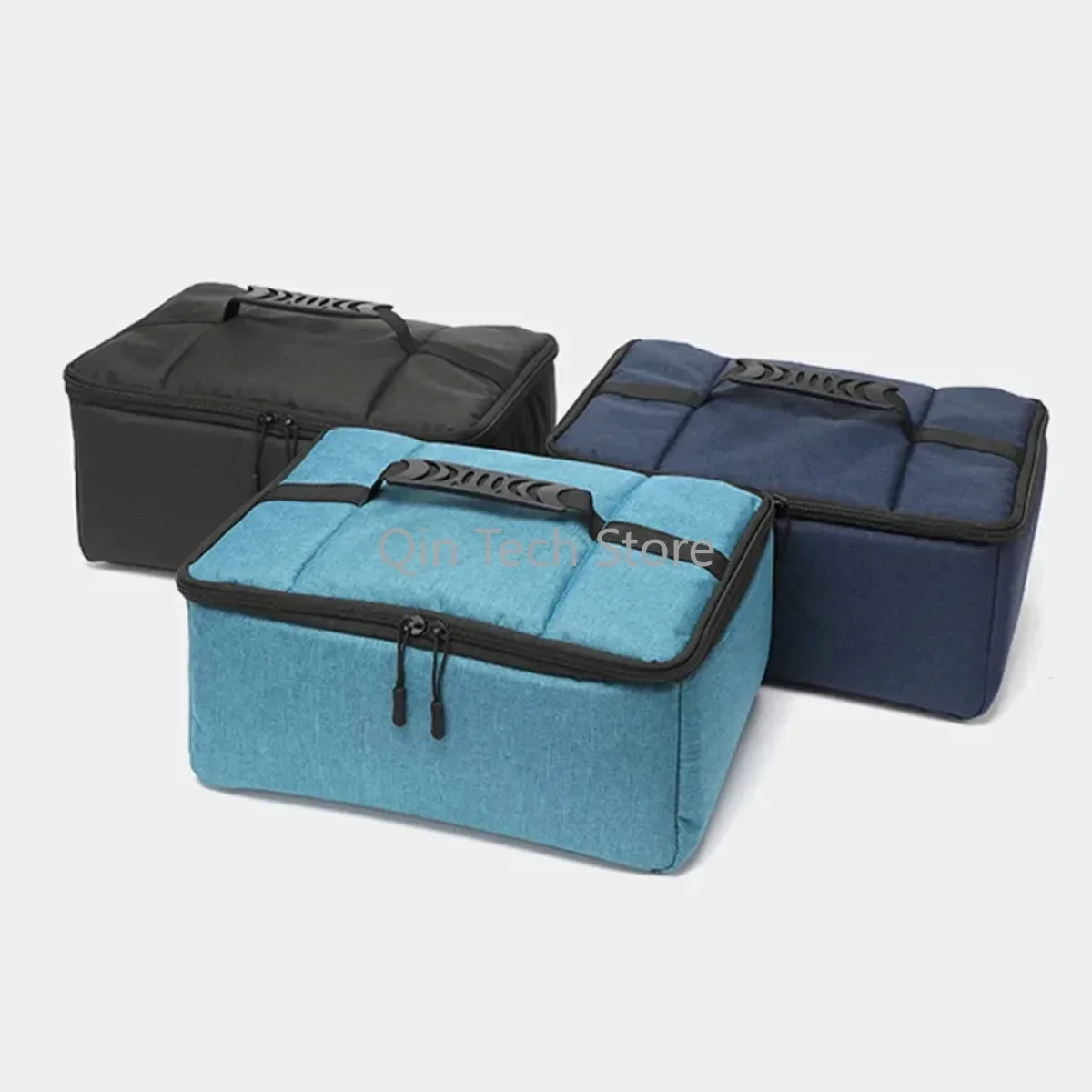 Tas kamera tahan air sisip Organizer fotografi pembagi partisi kotak penyimpanan cocok Canon Nikon Sony DSLR lensa tas ransel