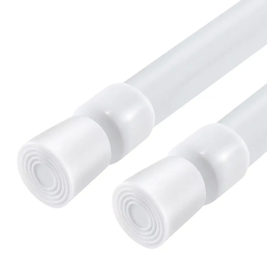 

Pack Spring Tension Curtain Rods White Ajustable 5398inchs, 0.86inch Diameter, Extension Spring Tension Rods Suitable for Use in