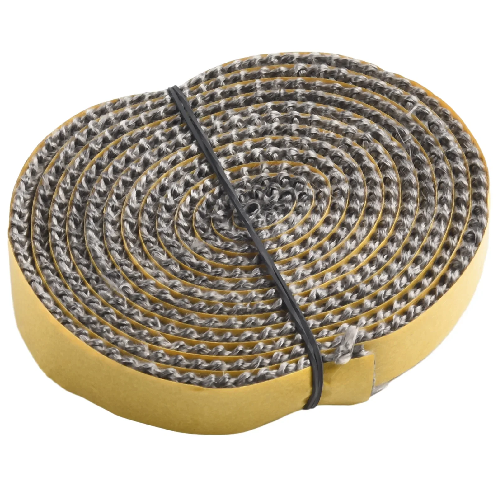 Fiberglass Stove Rope With Glass Seal 10mm Width 2mm Thickness For Fire Door Sealing And Expansion Joint Packing In Chimneys