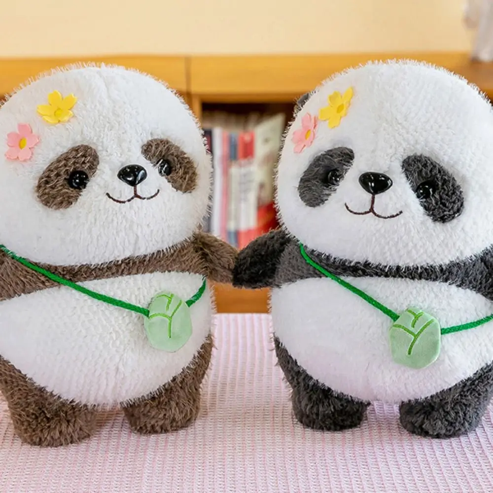 PP Katoen Bloem Panda Knuffels Poppen Zachte Collectie Zongzi Panda Pluche Pop Pluizige Cartoon Zongzi Panda Knuffel Kinderen Geschenken